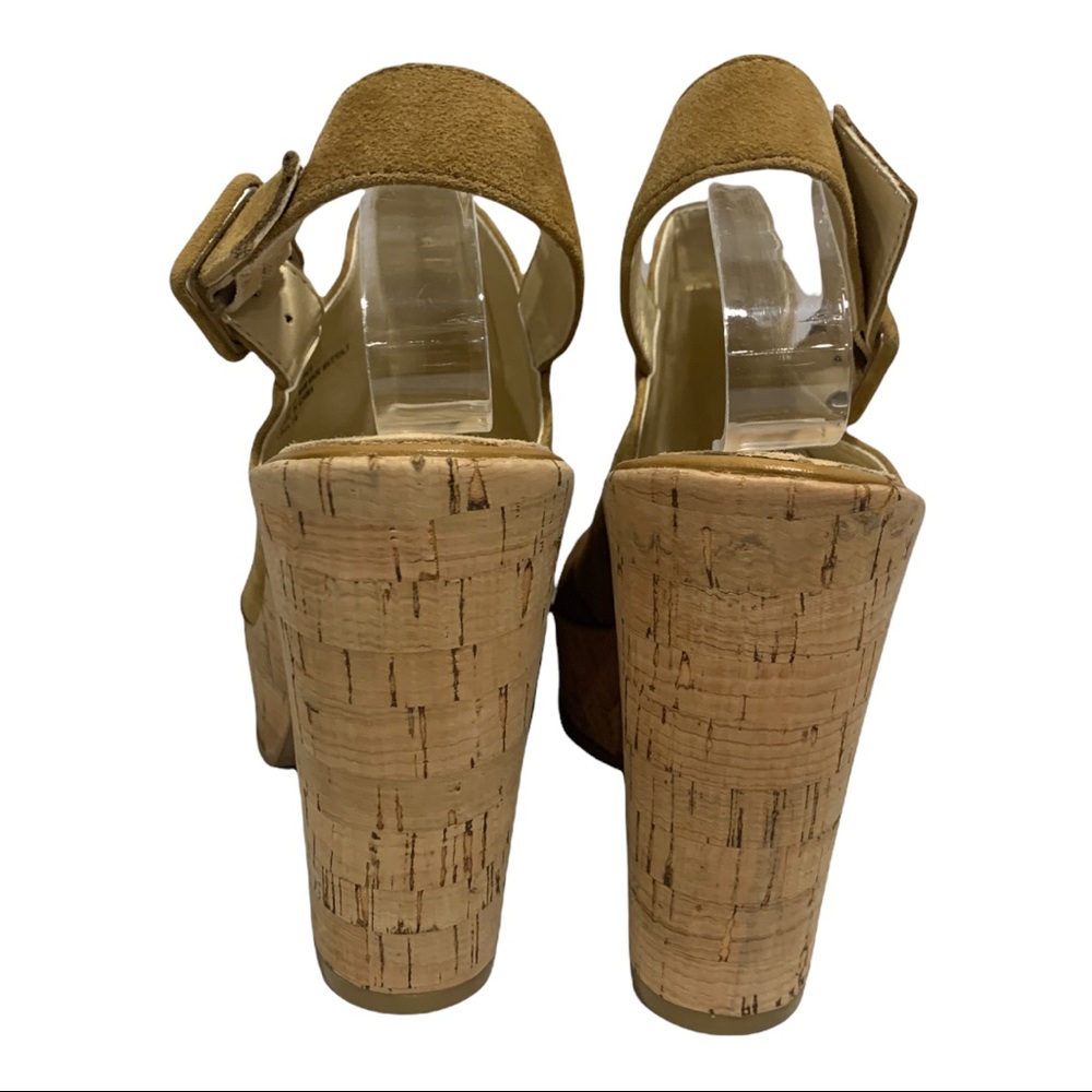 Isola cork leather heels size 8.5 - Picture 3 of 8